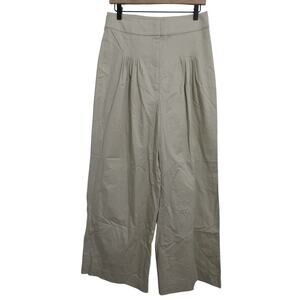 Banana Republic Women Sz 6 Beige High Waisted Pleated Wide Leg Trousers